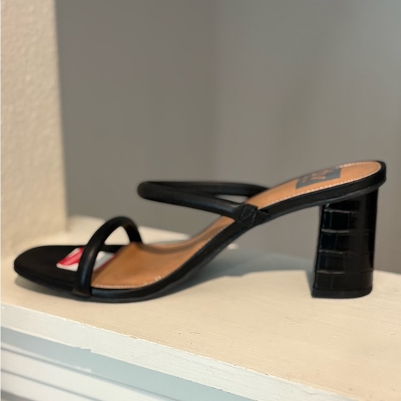 DV By Dolce Vita Womens Halsty Faux Leather Animal Print Block Heel Sz 11 - Picture 3 of 9